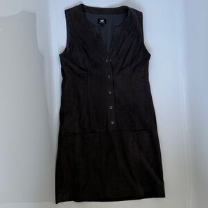 W by Worth Brown Suede Dress